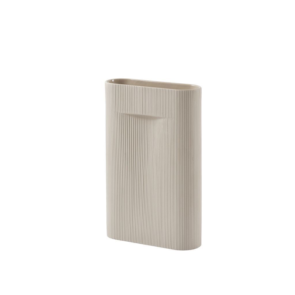 Jarrón Muuto Ridge H 48,5 cm, beige