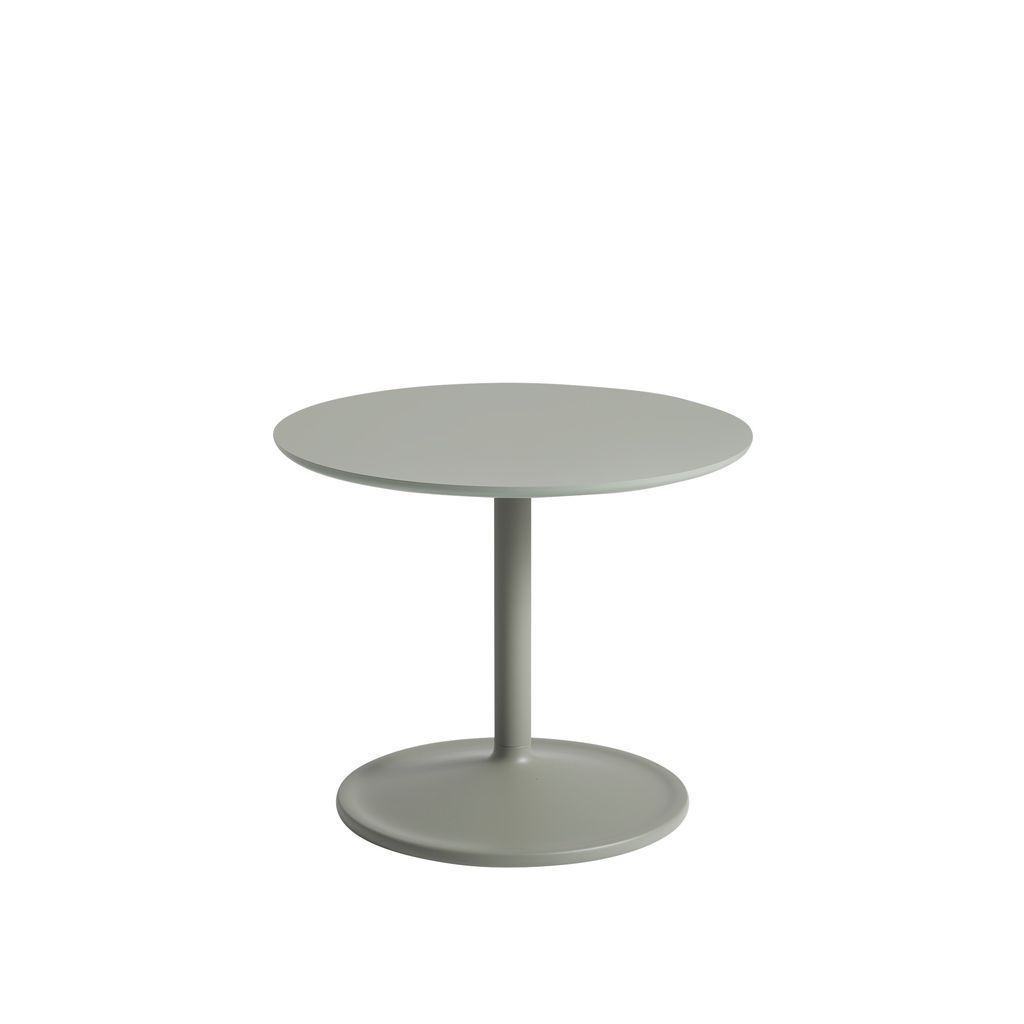 Muuto Table d'appoint douce Øx H 48x40 cm, vert poussiéreux