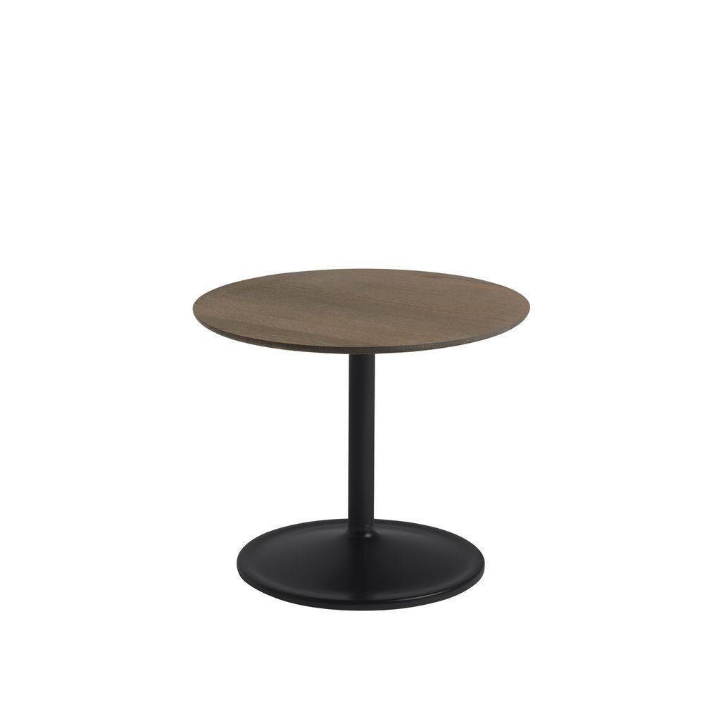 Muuto Table d'appoint souple Øx H 48x40 cm, chêne solide / noir