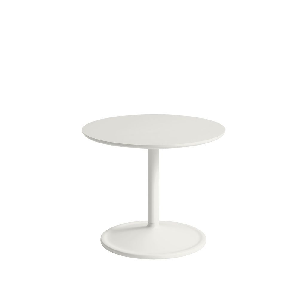 Tavolino morbido Muuto Øx H 48x40 cm, al largo di bianco