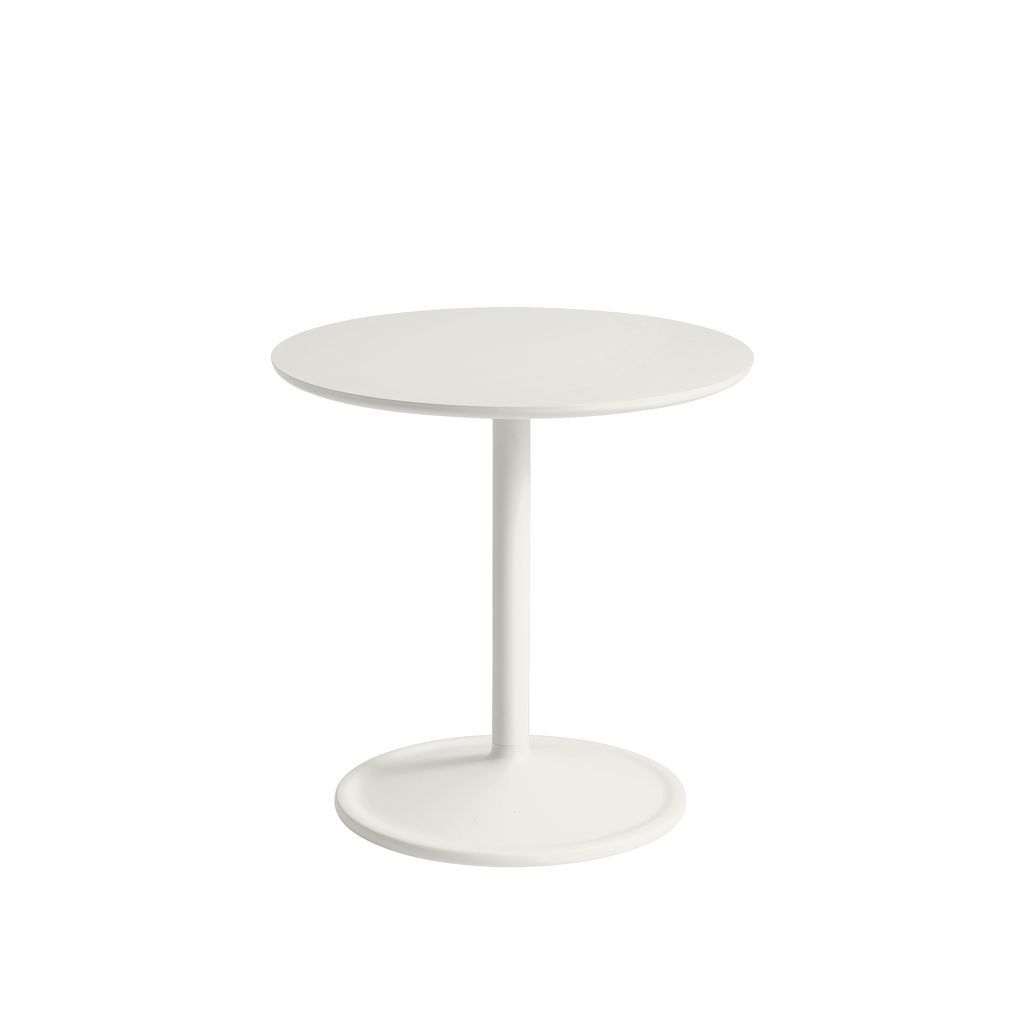 Tavolino morbido Muuto Øx H 48x48 cm, al largo di bianco