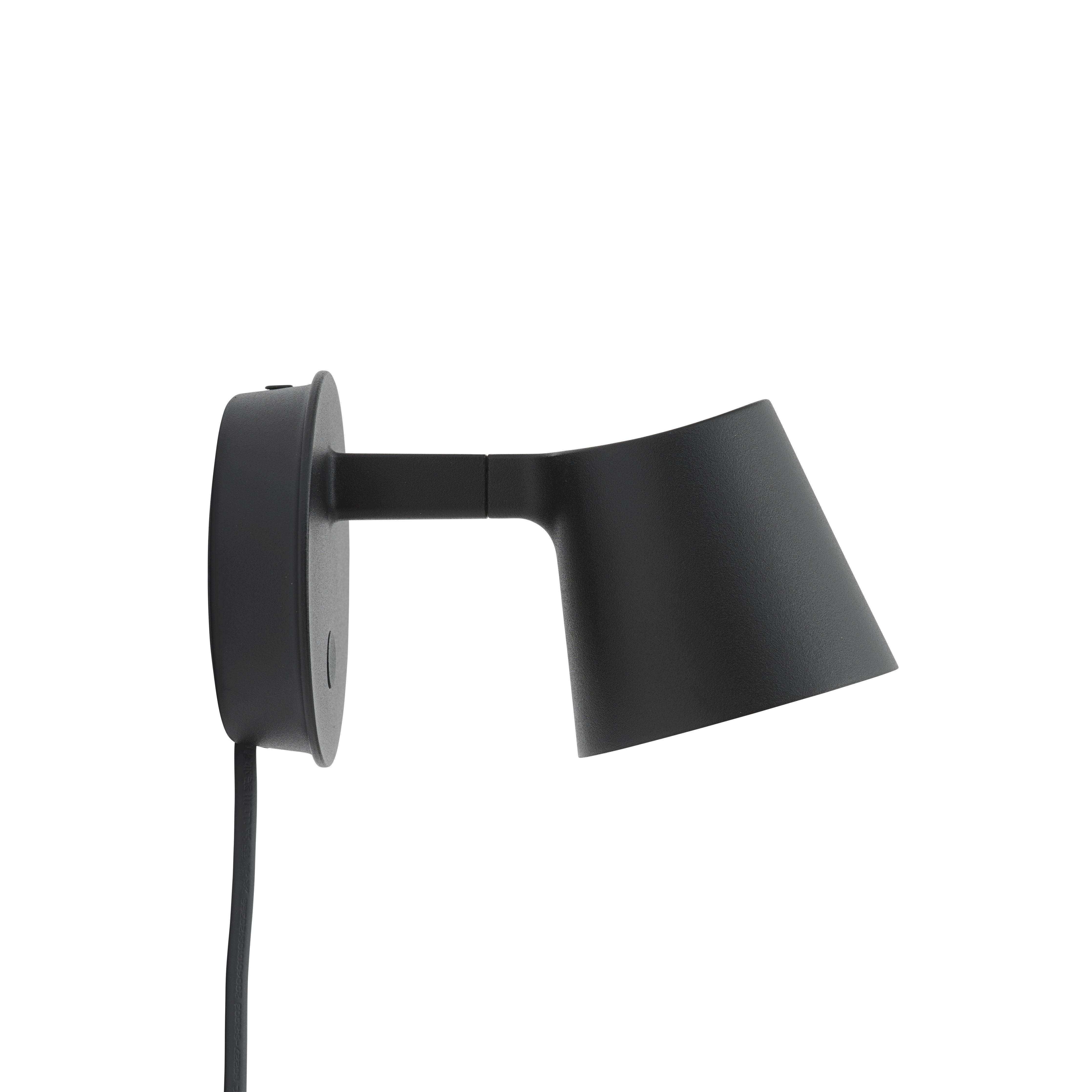 Muuto Tip LED -wandlamp, zwart