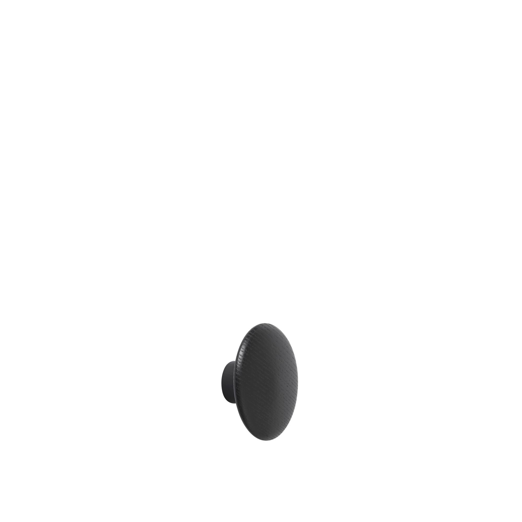 Muuto Le bois de crochet en bois noir Ø 17 cm, noir