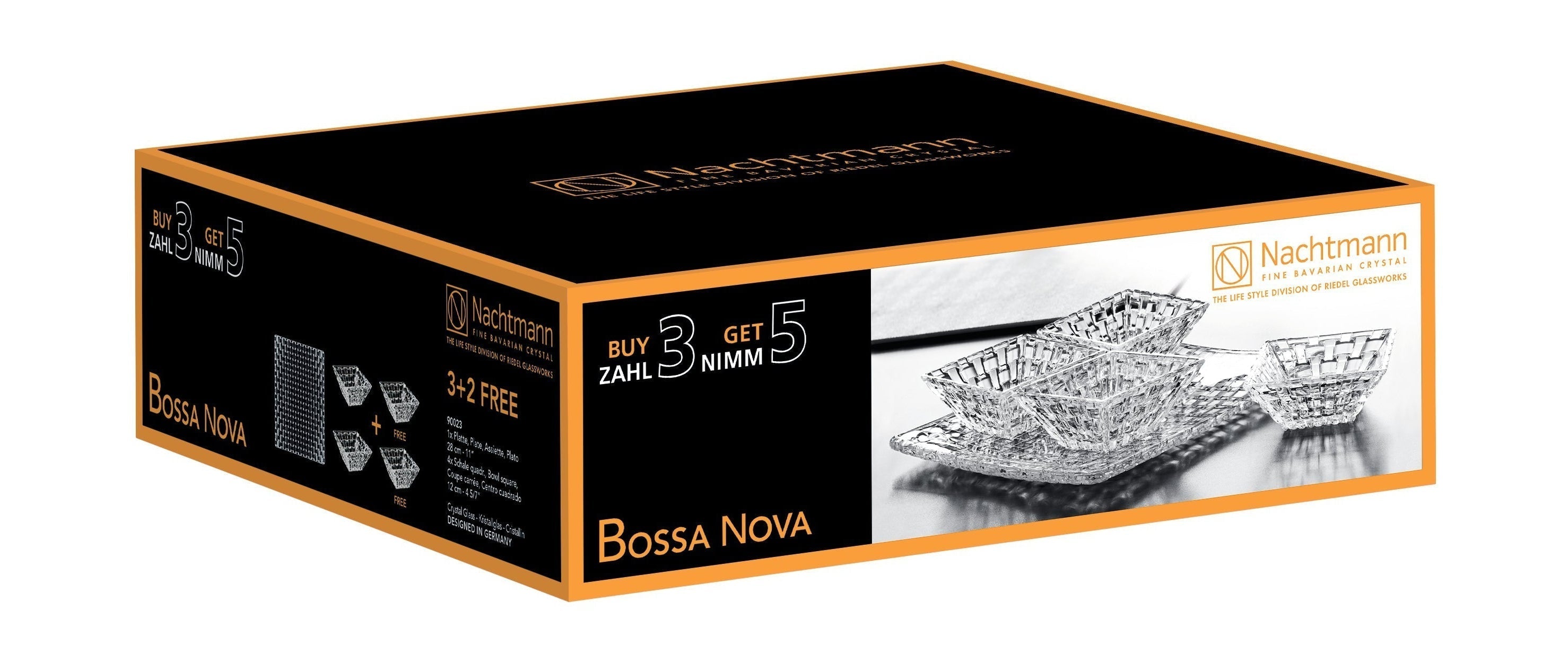 Nachtmann Bossa Nova Plate och Bowl Advantage Set, uppsättning av 5