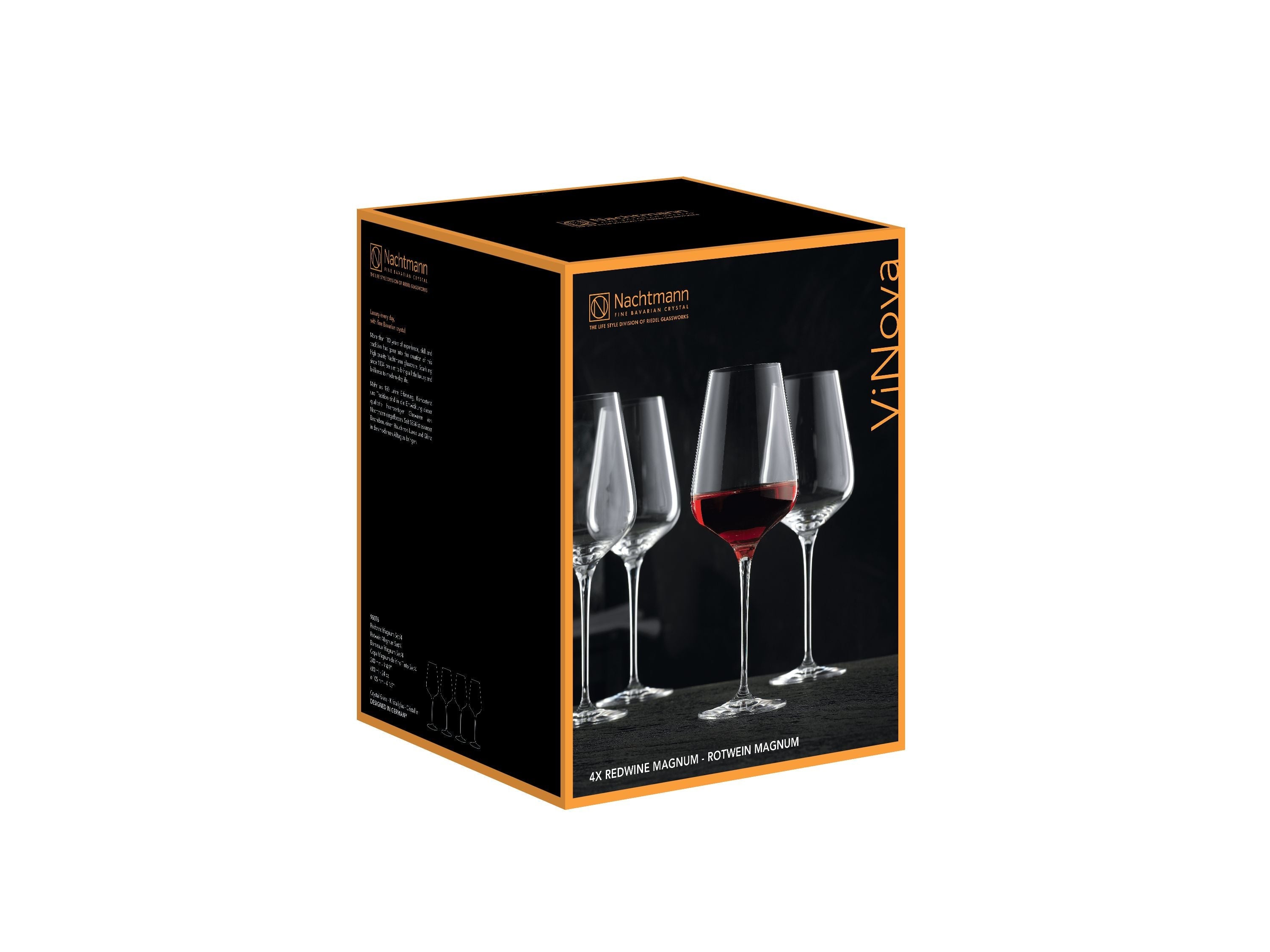 Nachtmann VI Nova Bordeaux Glass 680 ml, uppsättning av 4