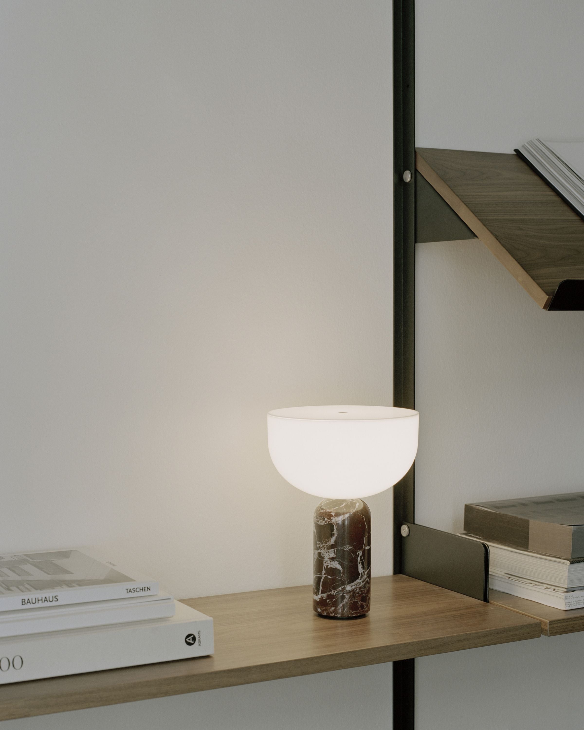 New Works Kizu Portable Table Lamp, Rosso Levanto