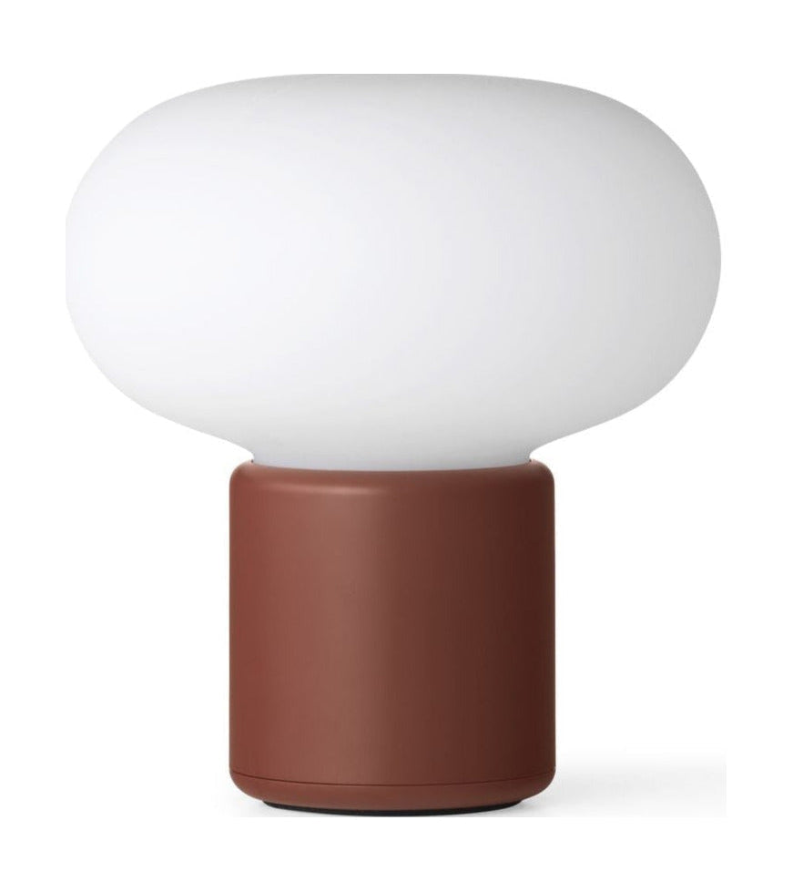 New Works Lampe de table portable Karl Johan, Terre rouge