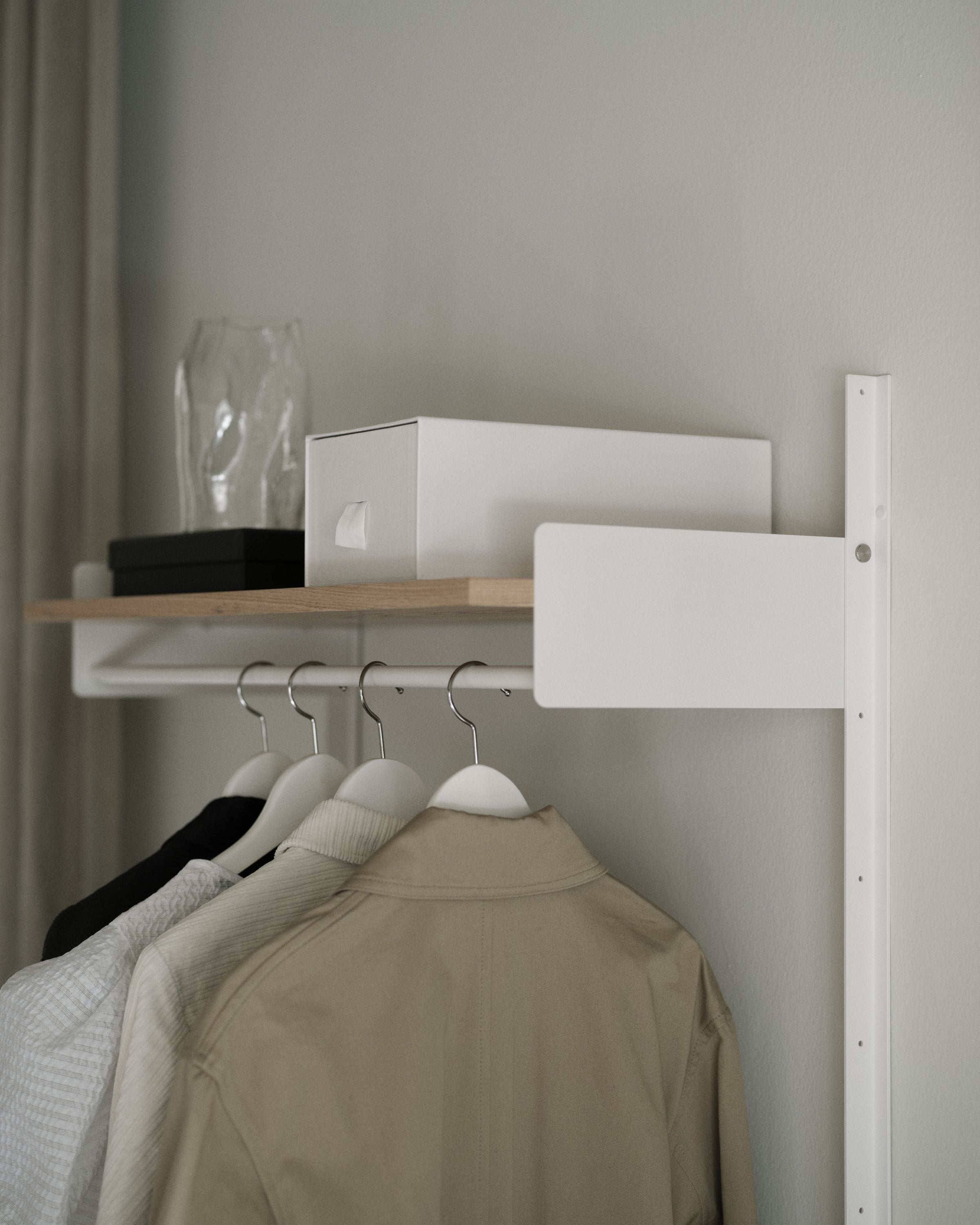 New Works Wardrobe Shelf 1, Oak/White
