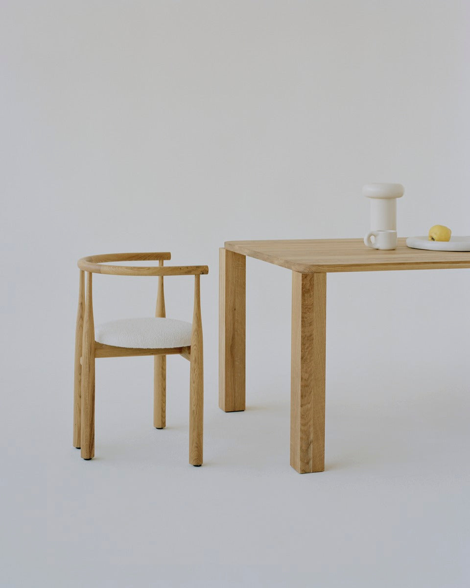 New Works Table à manger Atlas en chêne, 250x95 cm