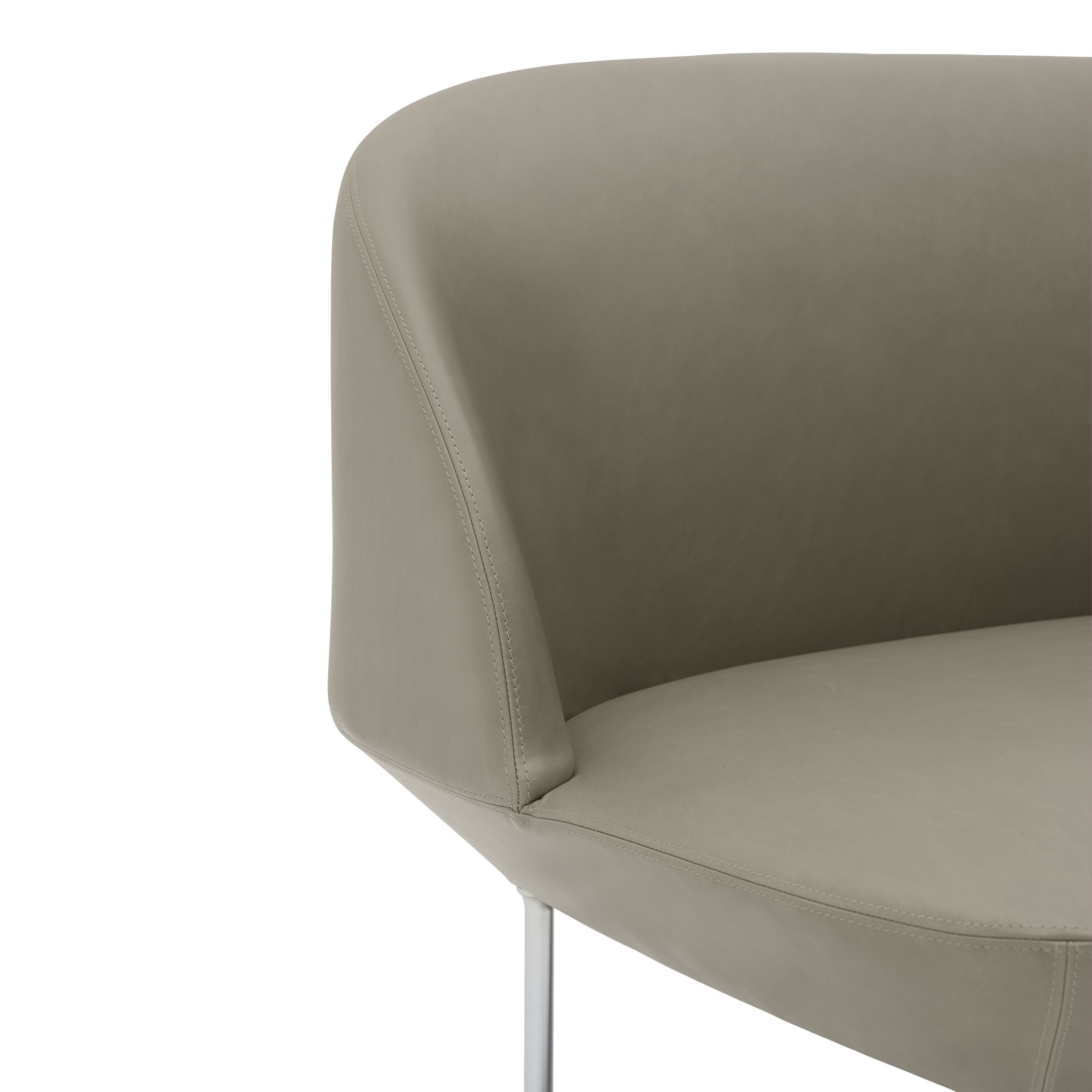 Muuto SOFA OSLO CUIR AFFINE DE REFINE 2 PEA