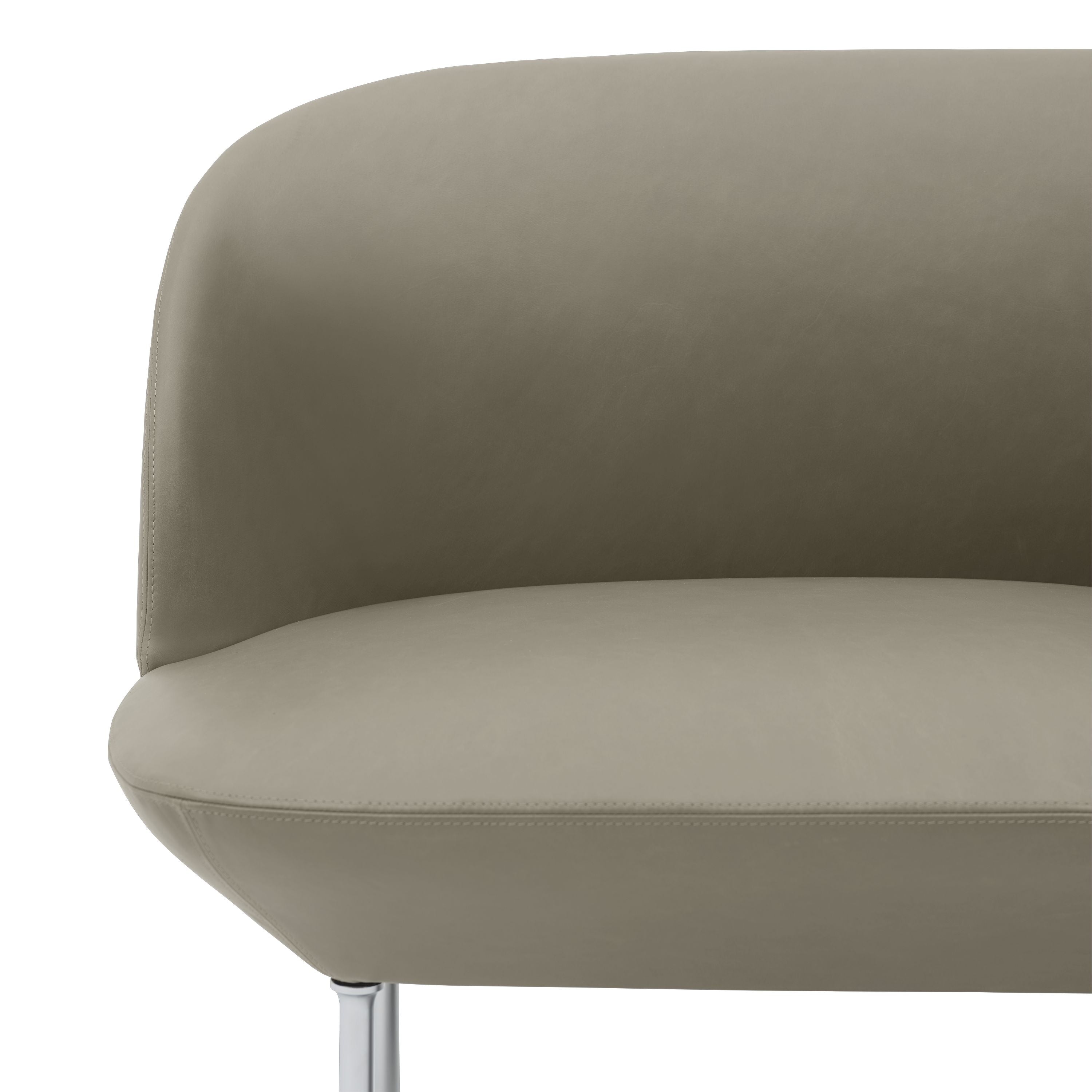 Muuto Oslo Sofa 2 -zits verfijnd leer, steen