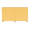 Montana coppia la classica sideboard con gambe, acacia/ottone