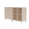 Montana Paar klassisches Sideboard mit Beinen, Ton/Matt Chrom