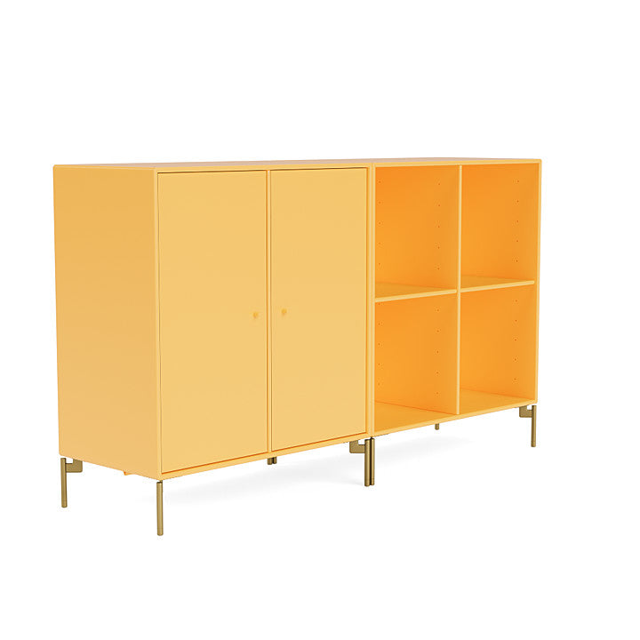 Montana Paar klassisches Sideboard mit Beinen, Akazie/Messing