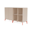 Coppia Montana Classic Sideboard con gambe, argilla/rosa