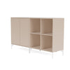 Montana coppia la classica sideboard con gambe, argilla/neve bianca