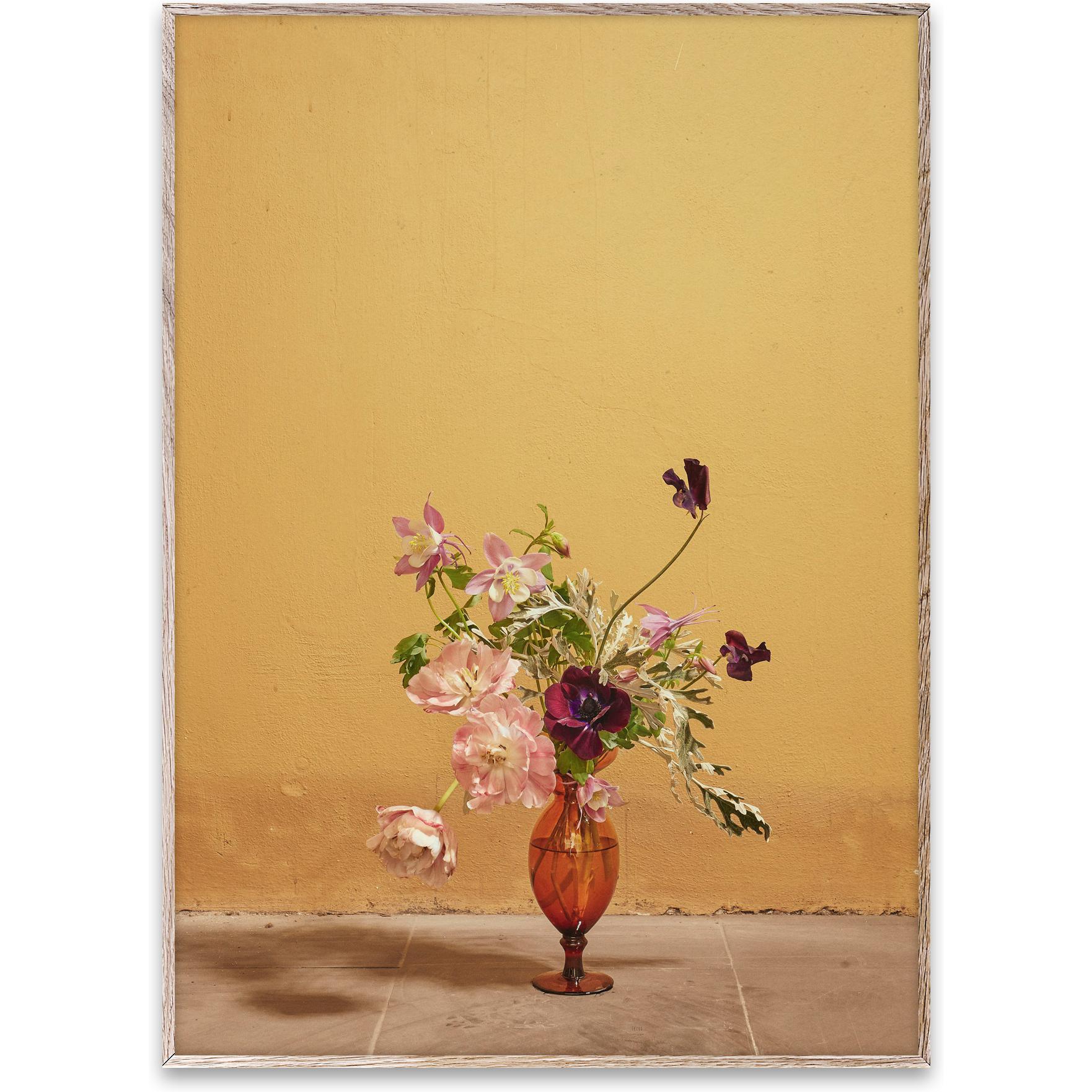 Pappírssamkeppni Blomst 02 veggspjald 70x100 cm, Ochra