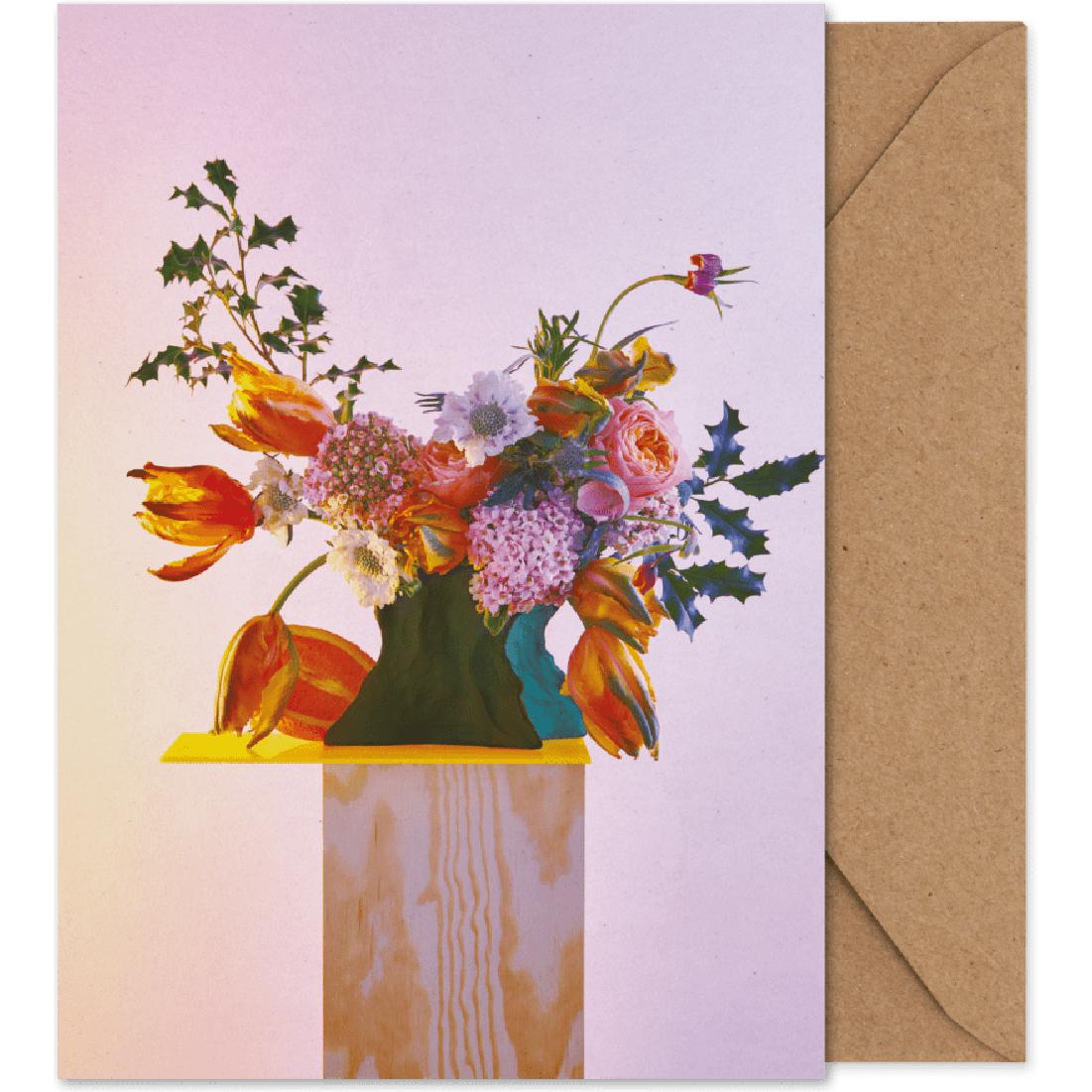 Paper Collective Bloom 08 kunstkaart, oranje