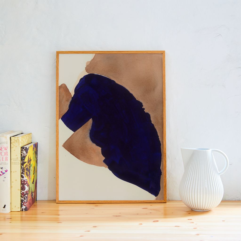 Paper Collective Blue Knit Poster, 30x40 cm