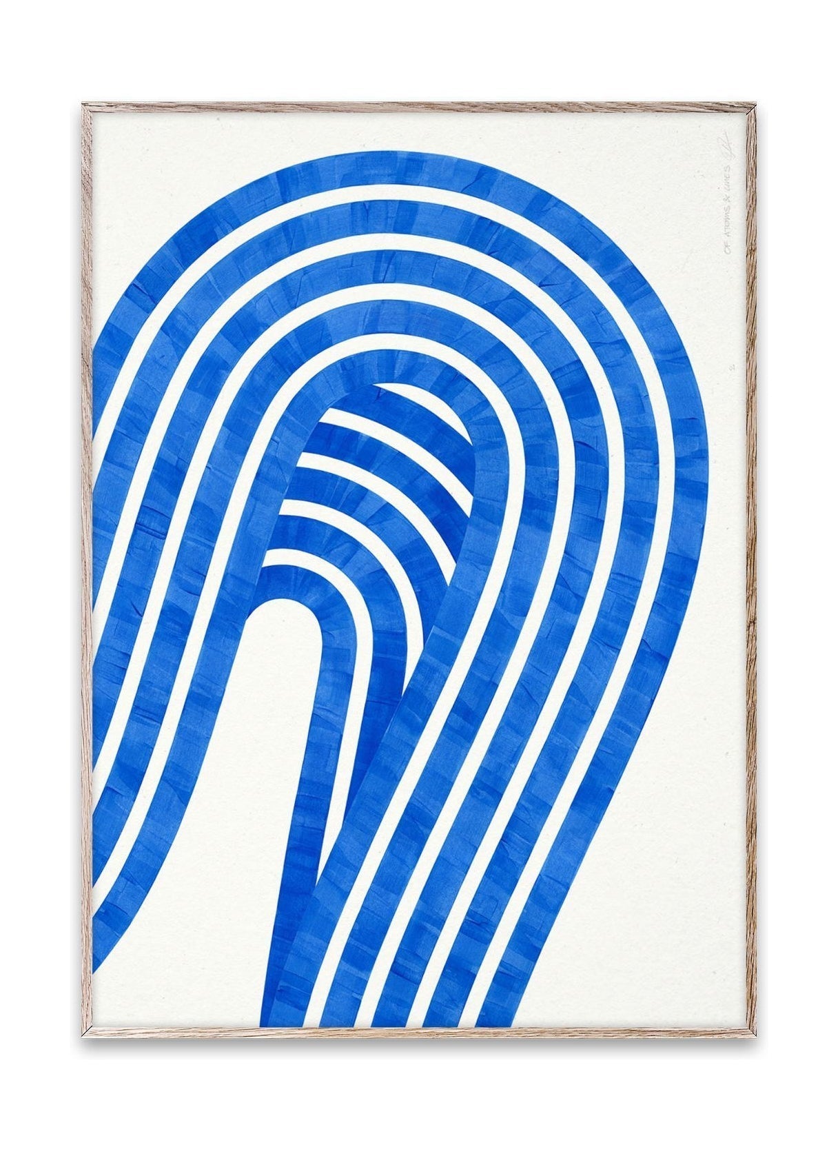 Entropía colectiva de papel azul 01 póster, 30x40 cm