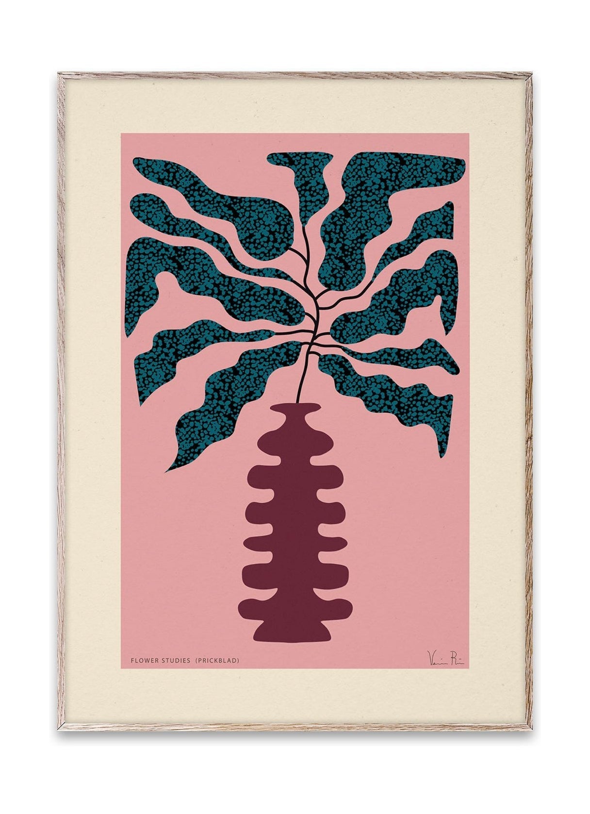 Poster di fiori collettivi di carta 01 (PRINGLAD), 50x70 cm