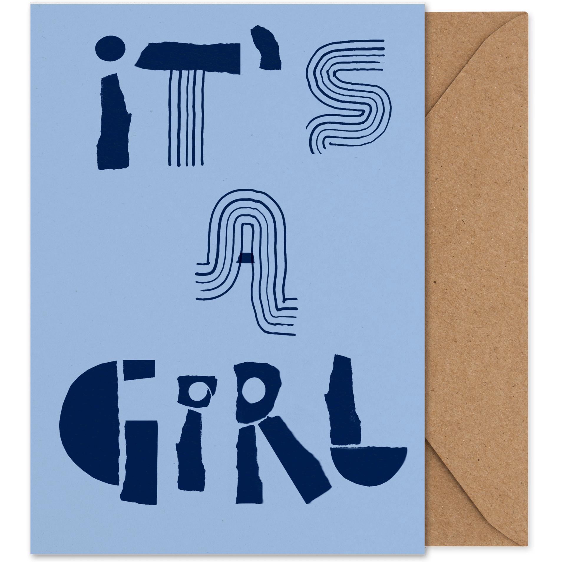 Paper Collective Het is een meisjeskunstkaart
