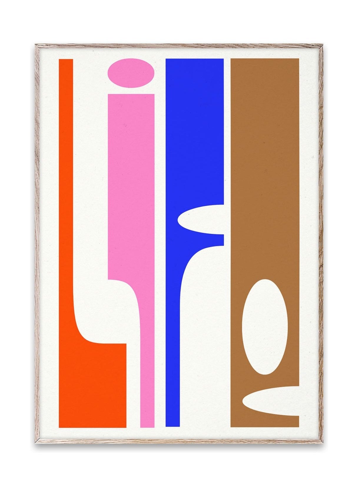 Poster di vita collettiva di carta, 30x40 cm