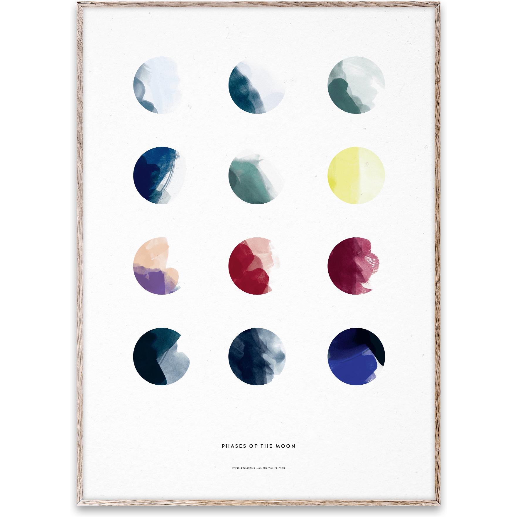 Paper Collective Moon Fases Poster, 30x40 cm