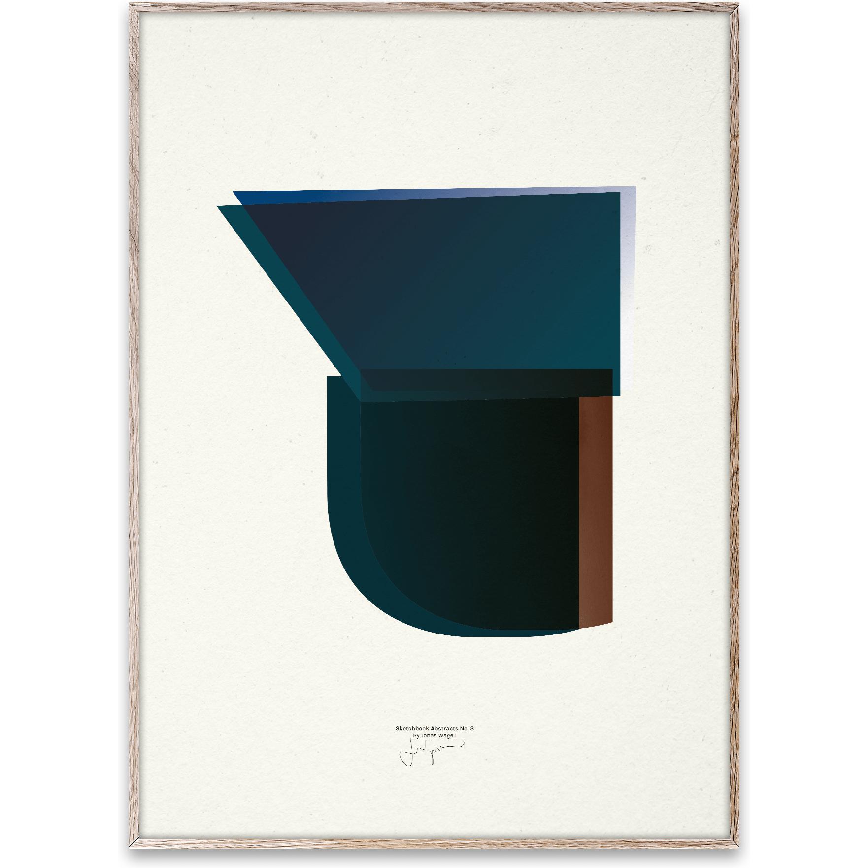 Paper Collective Skizzenbuch Abstrakt 03 Poster, 50x70 Cm