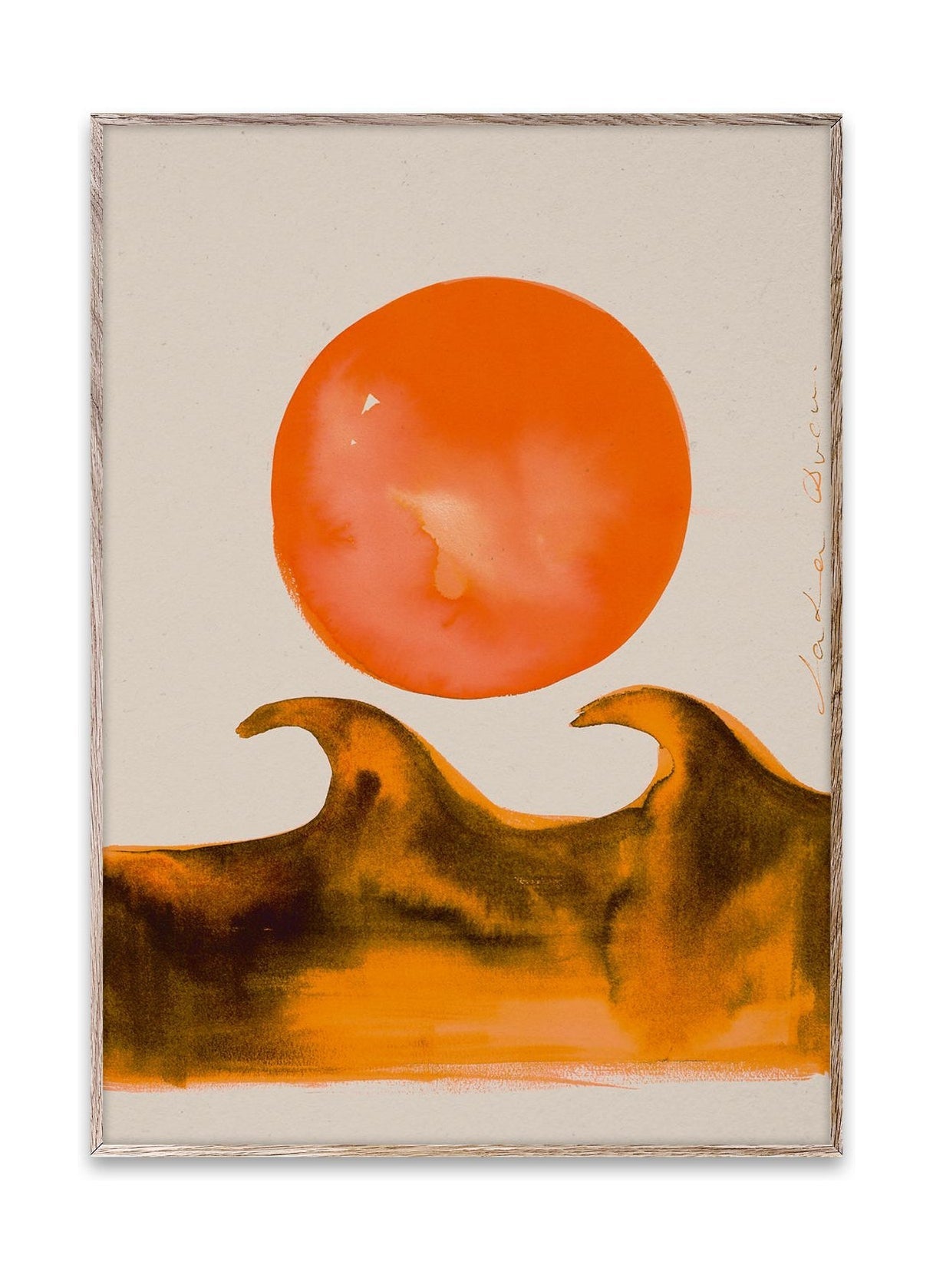 Paper Collective Affiche de Sunset Waves, 30x40 cm