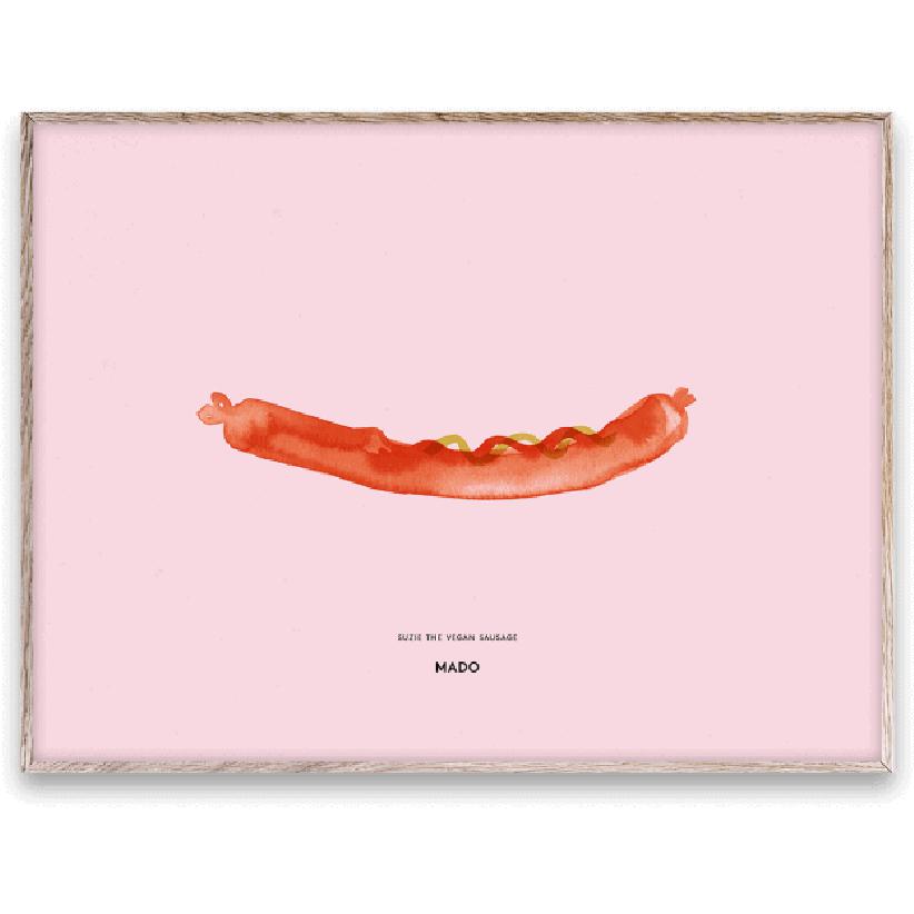 Paper Collective Affiche de la saucisse de Suzie The Vegan, 30x40 cm