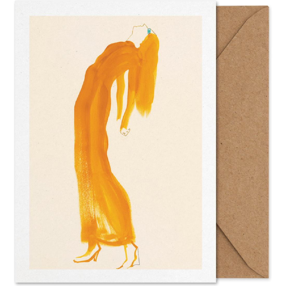 Paper Collective Safran Dress Art Card