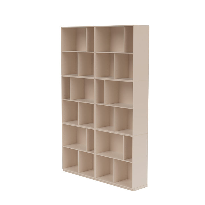 Montana Read Spacious Bookshelf With 3 Cm Plinth, Clay