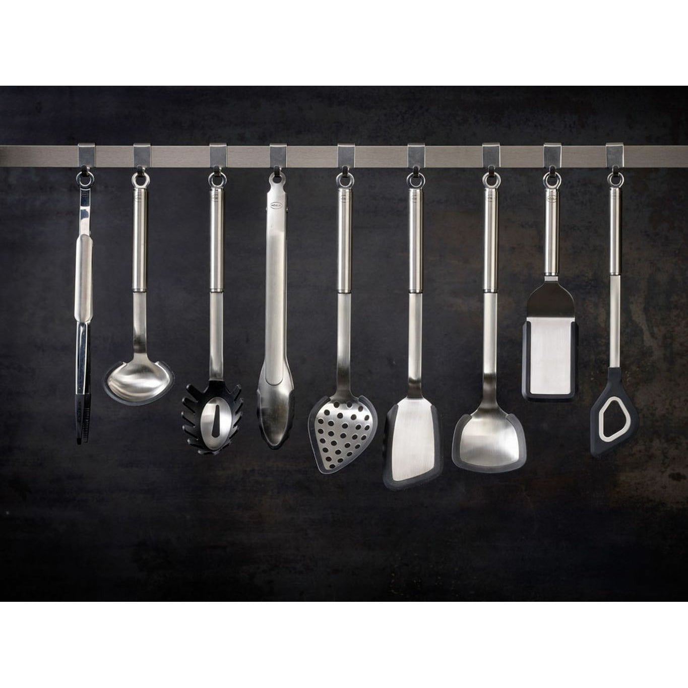 Rösle Universal Kitchen Tongs Lockable 30 cm, stål / svart