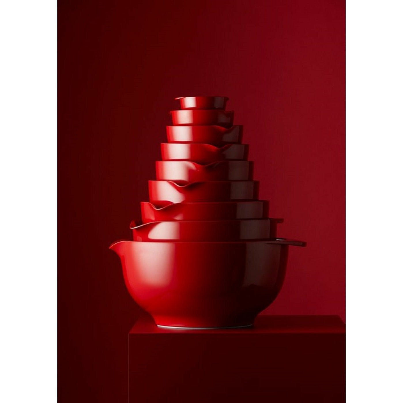 Rosti Margrethe Mixing Bowl Red, 5 liter