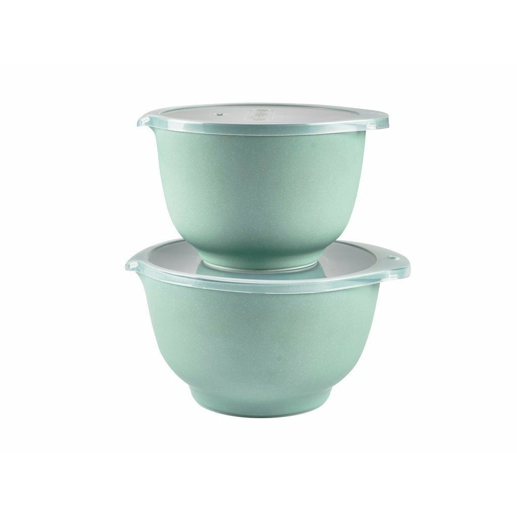 Rosti Margrethe Mixing Bowl Set Pebble Green, 4 Pieces