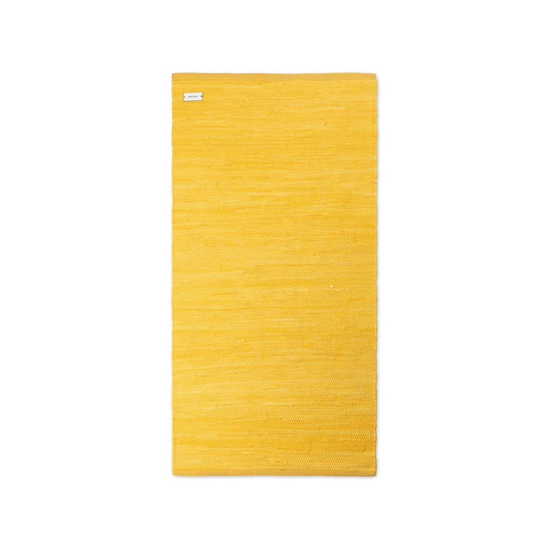 Rug Solid Bomullsmattan regnrock gul, 60 x 90 cm