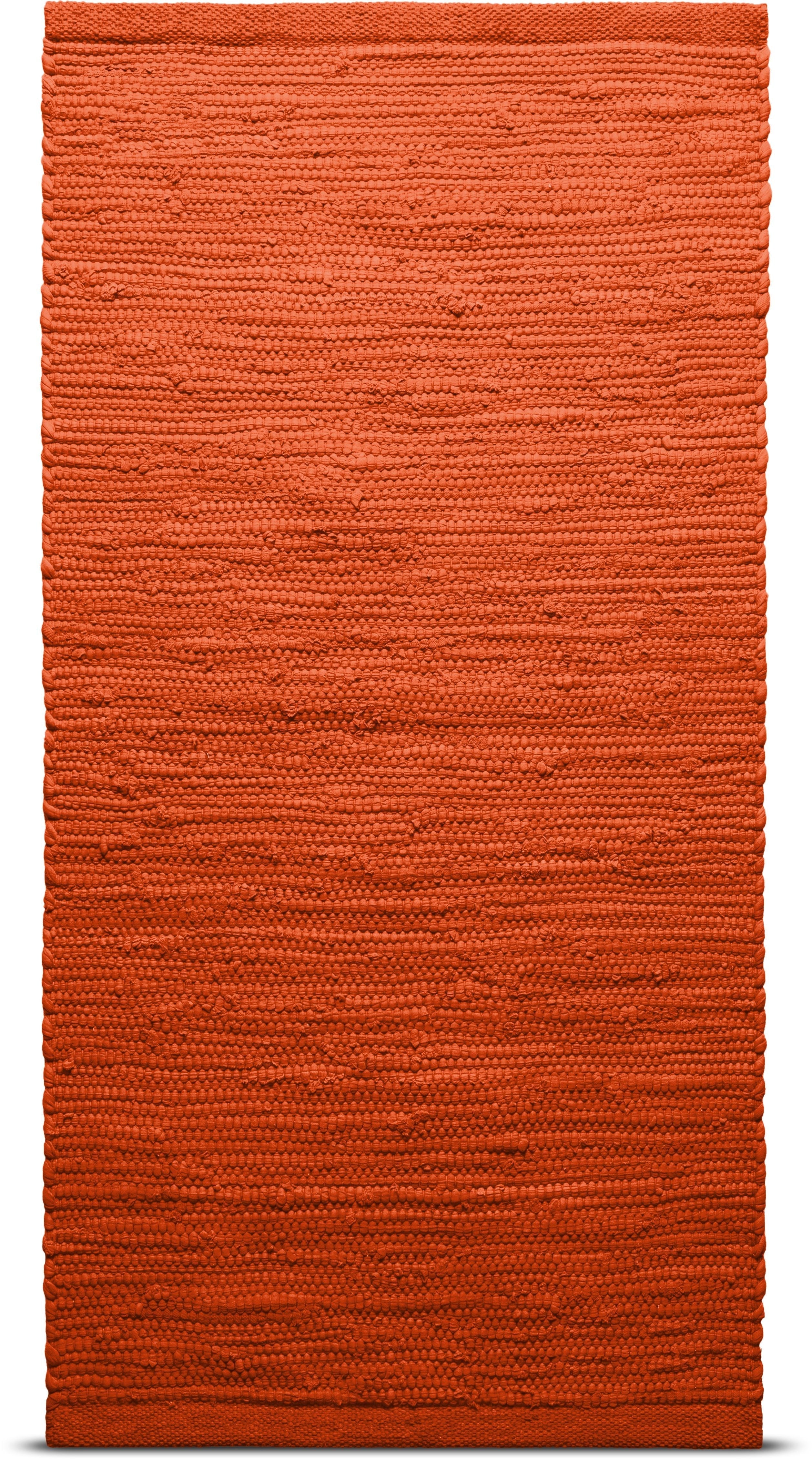 Alfombra de algodón sólido Rug 75 x 200 cm, naranja solar
