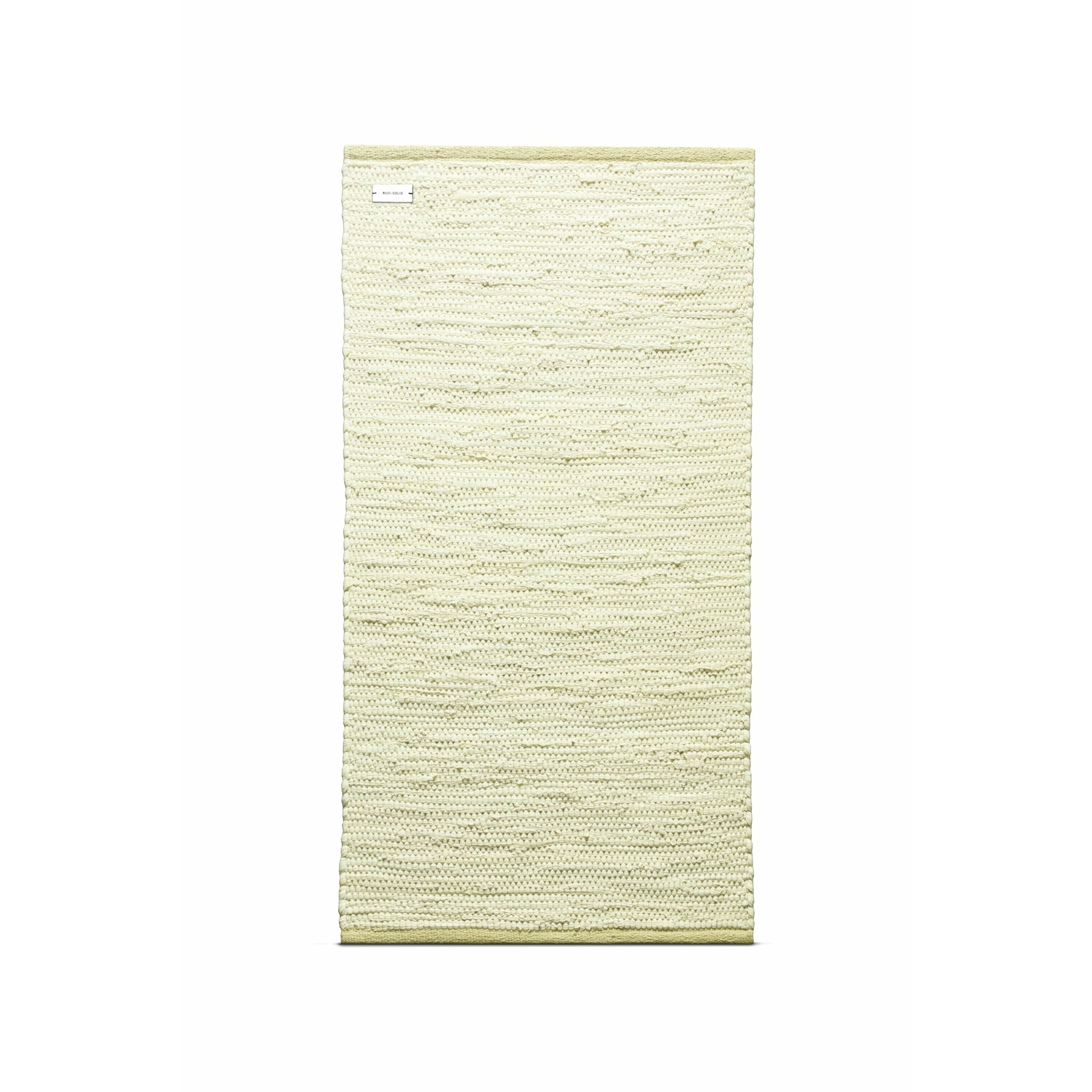 地毯固体棉地毯90x60厘米，柠檬