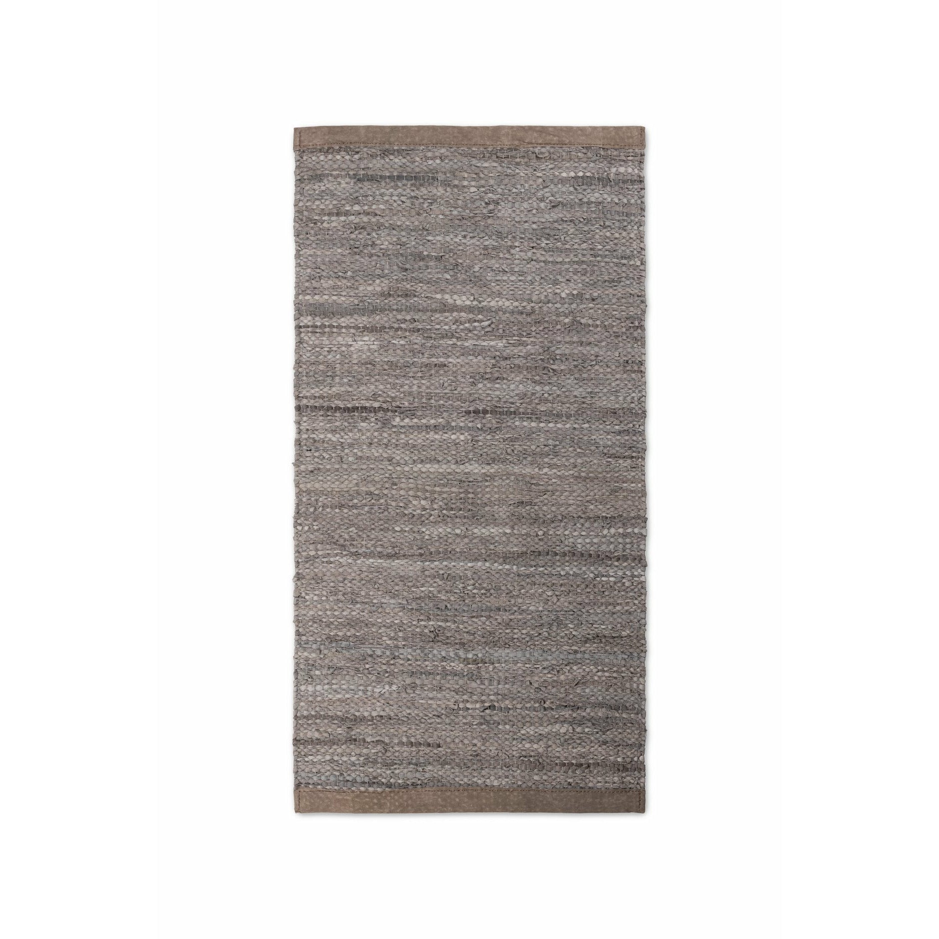 Rug Solid Bois de tapis en cuir, 75 x 200 cm