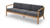 Skagerak Virkelyst 3 Sitzer -Sofa, Holzkohle