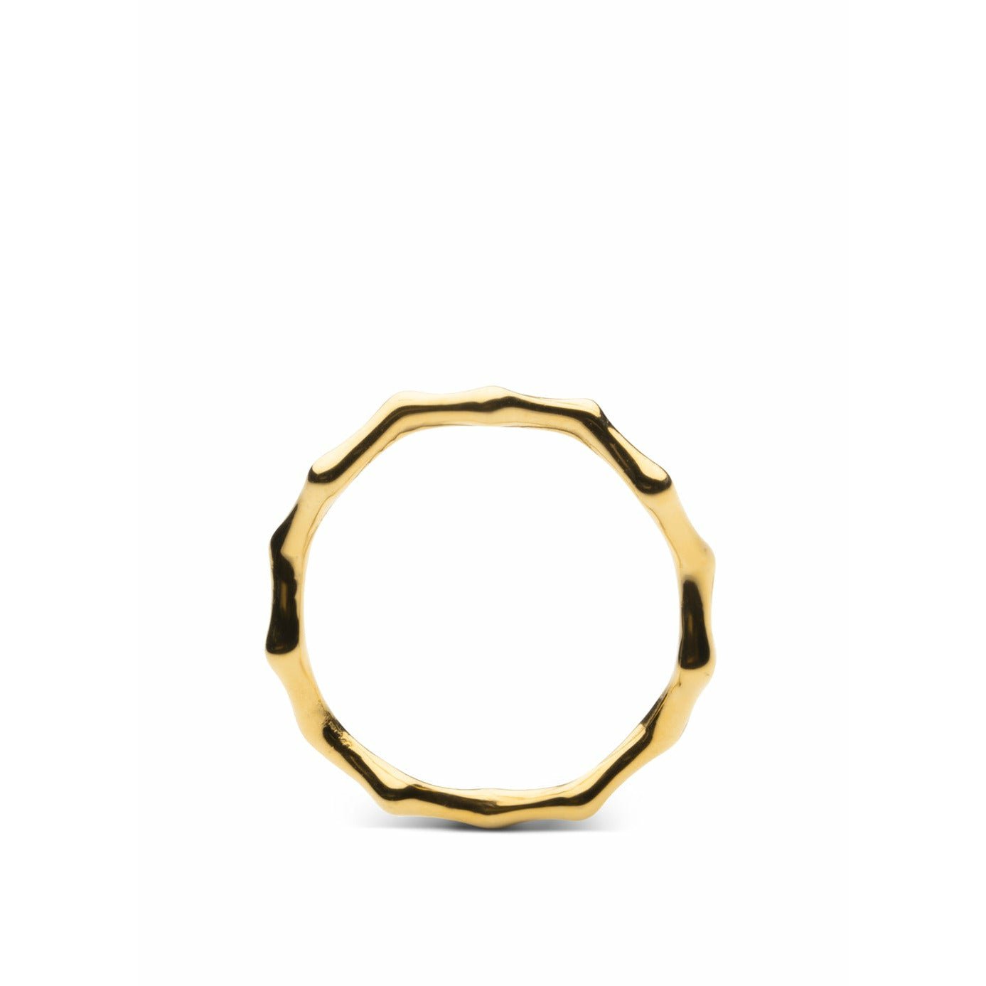 Skultuna bambou anello piccolo oro placcato, Ø1,6 cm
