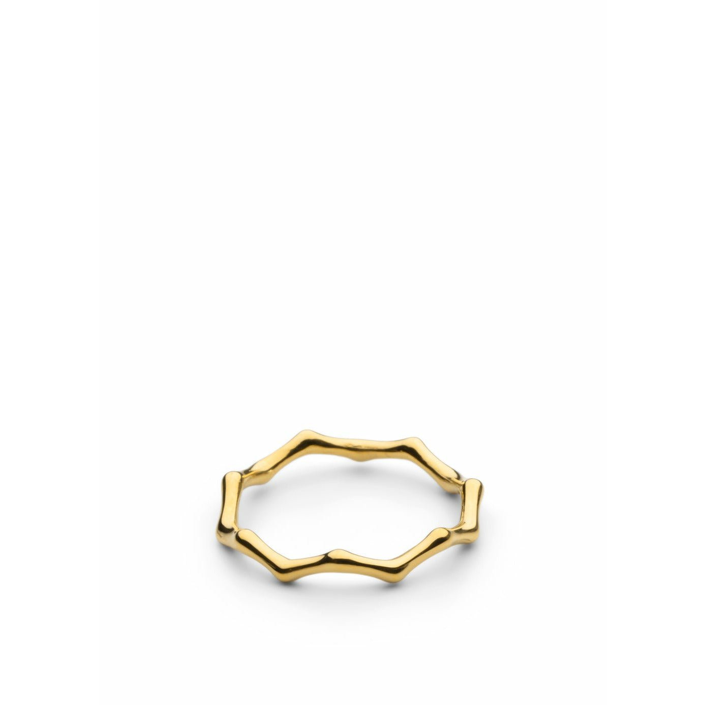 Skultuna bambou anello piccolo oro placcato, Ø1,6 cm