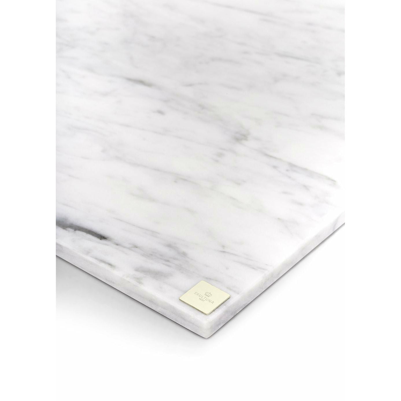 Skultuna Carrara Marble Plate With Logo, Small