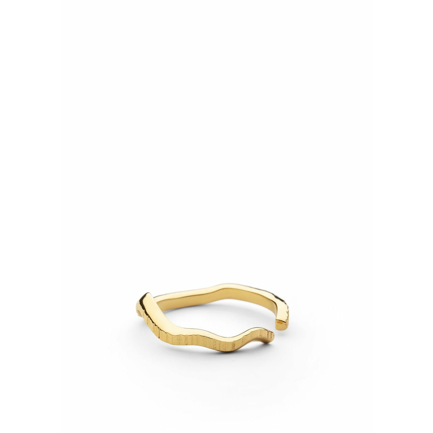 Skultuna chêne anillo pequeño chapado en oro, Ø1,6 cm
