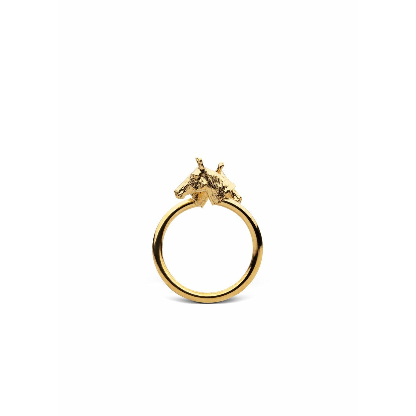 Skultuna Chêne Ring Pferdering klein vergoldet, ø1,6 Cm
