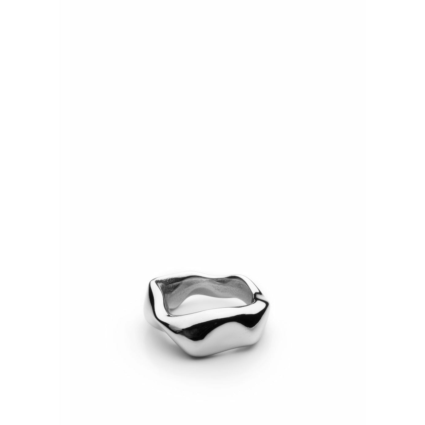 Skultuna Chunky petit ring stort polert stål, ø1,97 cm