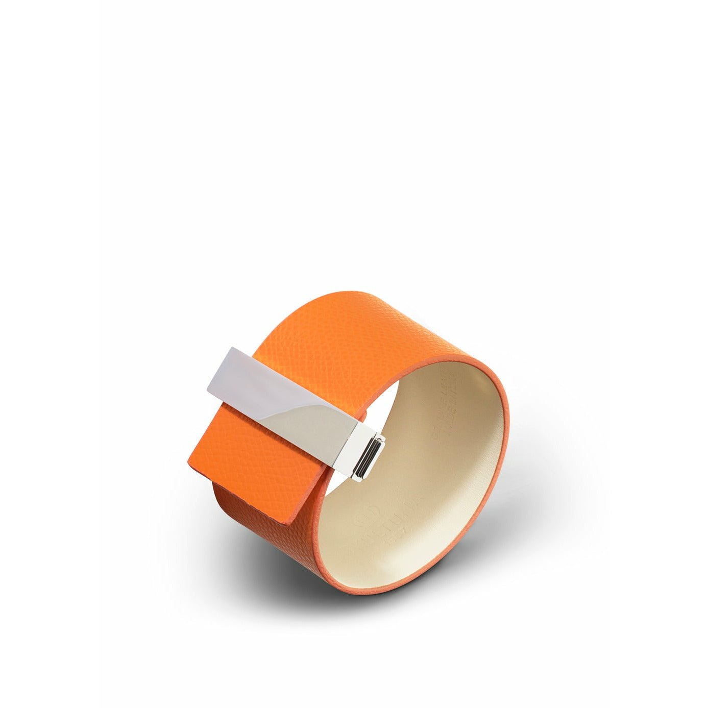 Skultuna Class Pelle Cinturino in pelle/acciaio lucido 38 mm L 17 e 18 cm, arancione