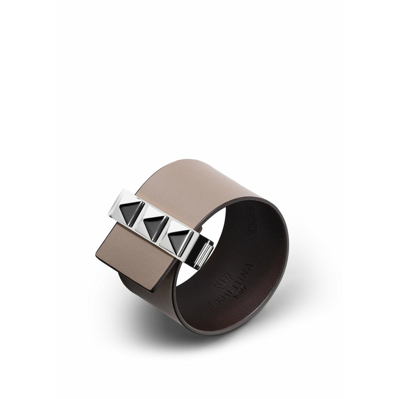 Skultuna Klinknagels dunne armband gepolijst staal 38 mm l 17 & 18 cm, grijs