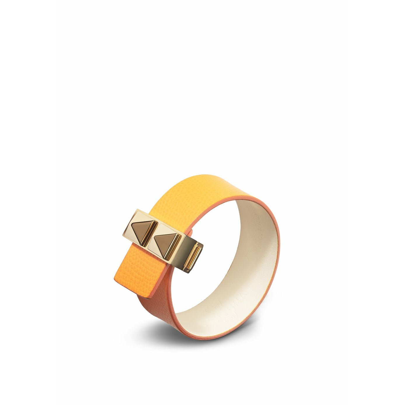 Skultuna Rivets de fermoir Bracelet mince Gold plaqué 23 mm L 17 et 18 cm, orange